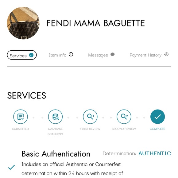 Fendi Zucca Mama Baguette Tabacco - Picture 15 of 15